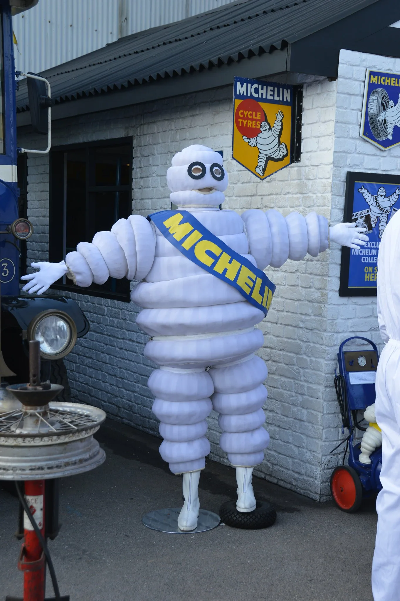 Michelin's Bibendum, the man made of white tyres
