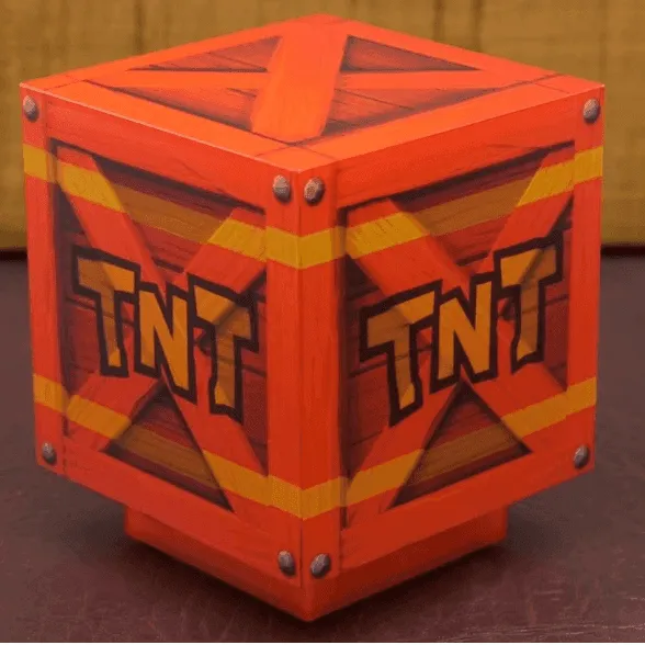 TNT explosive box from video games illustrating buying trigger concepts