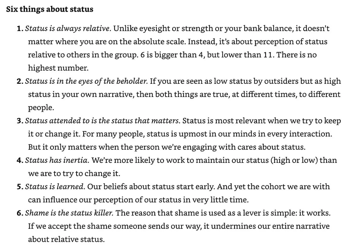 Customers may be motivated by status to buy something after being exposed to a buying trigger